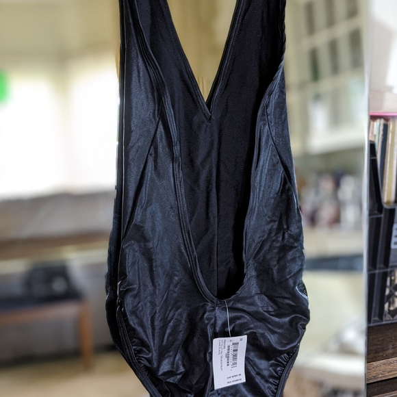 COPY - American Apparel metallic black halter bodysuit - Picture 6 of 6